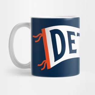 Detroit Pennant - Navy 2 Mug